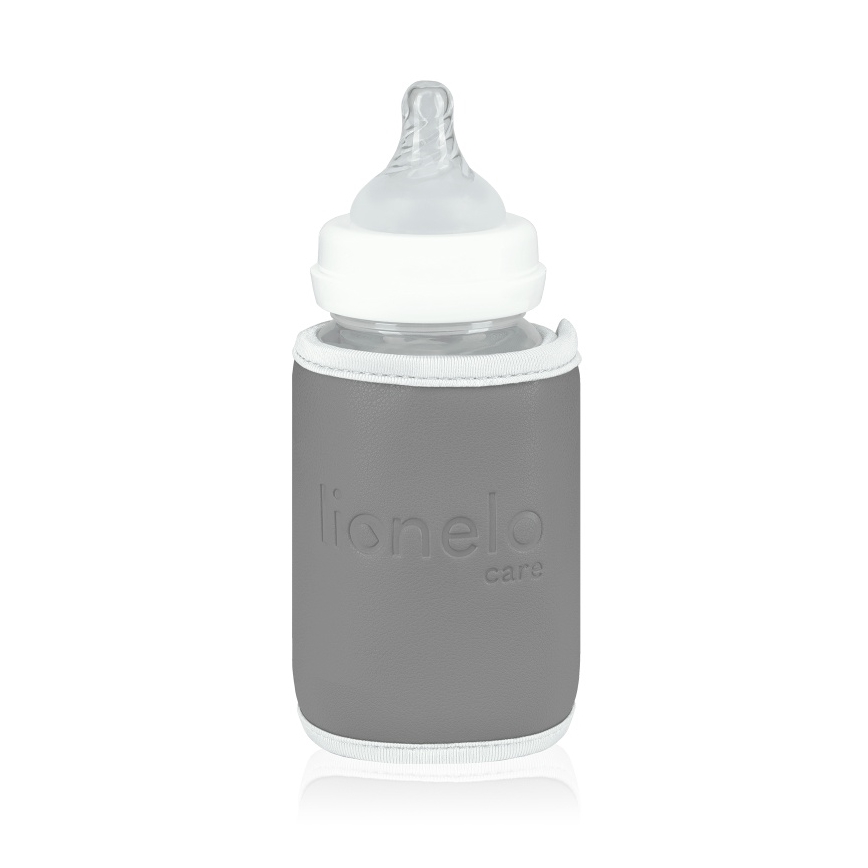 Lionelo - Calentador de biberones recargable THERMUP GO 18W/5V Gris plateado