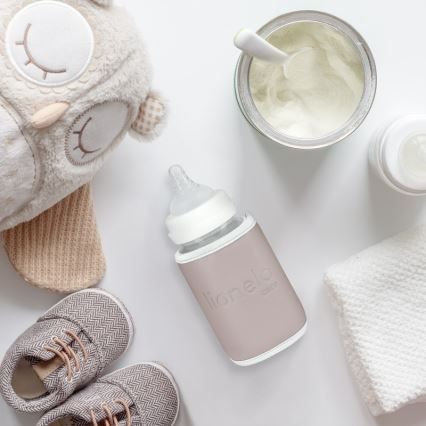 Lionelo - Calentador de biberones recargable THERMUP GO 18W/5V Rosa bebé