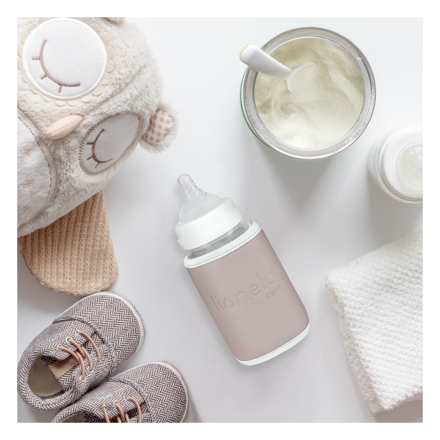 Lionelo - Calentador de biberones recargable THERMUP GO 18W/5V Rosa bebé