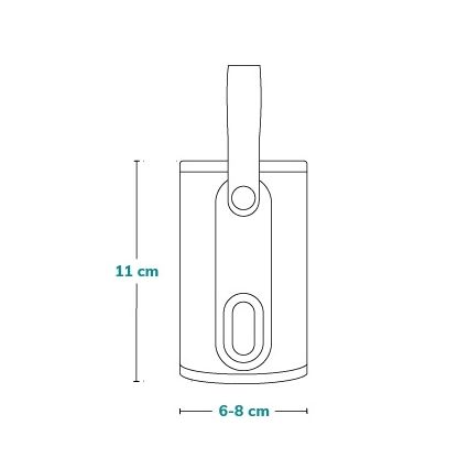 Lionelo - Calentador de biberones recargable THERMUP GO 18W/5V Rosa bebé