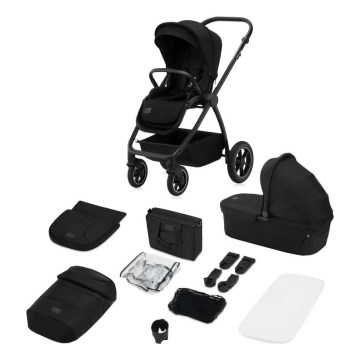 Lionelo - Carrito combinable 2 en 1 MERIL Ónix Negro