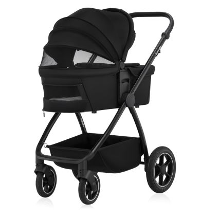 Lionelo - Carrito combinable 2 en 1 MERIL Ónix Negro
