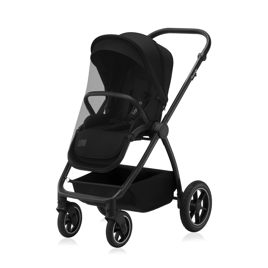 Lionelo - Carrito combinable 2 en 1 MERIL Ónix Negro