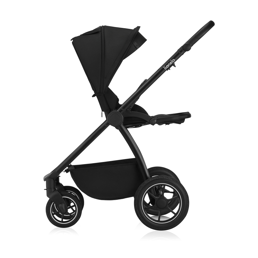 Lionelo - Carrito combinable 2 en 1 MERIL Ónix Negro