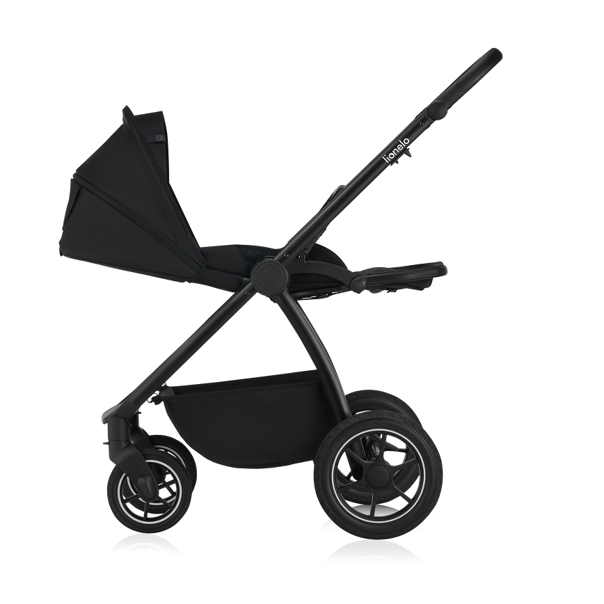 Lionelo - Carrito combinable 2 en 1 MERIL Ónix Negro
