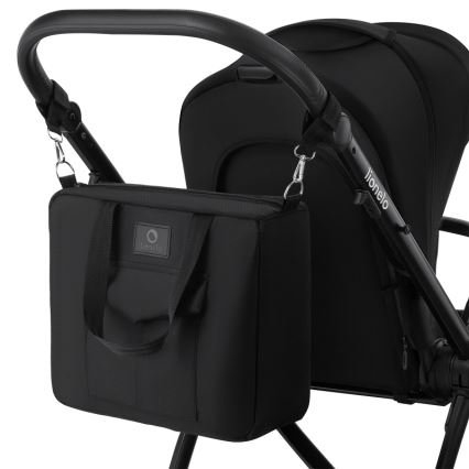 Lionelo - Carrito combinable 2 en 1 MERIL Ónix Negro