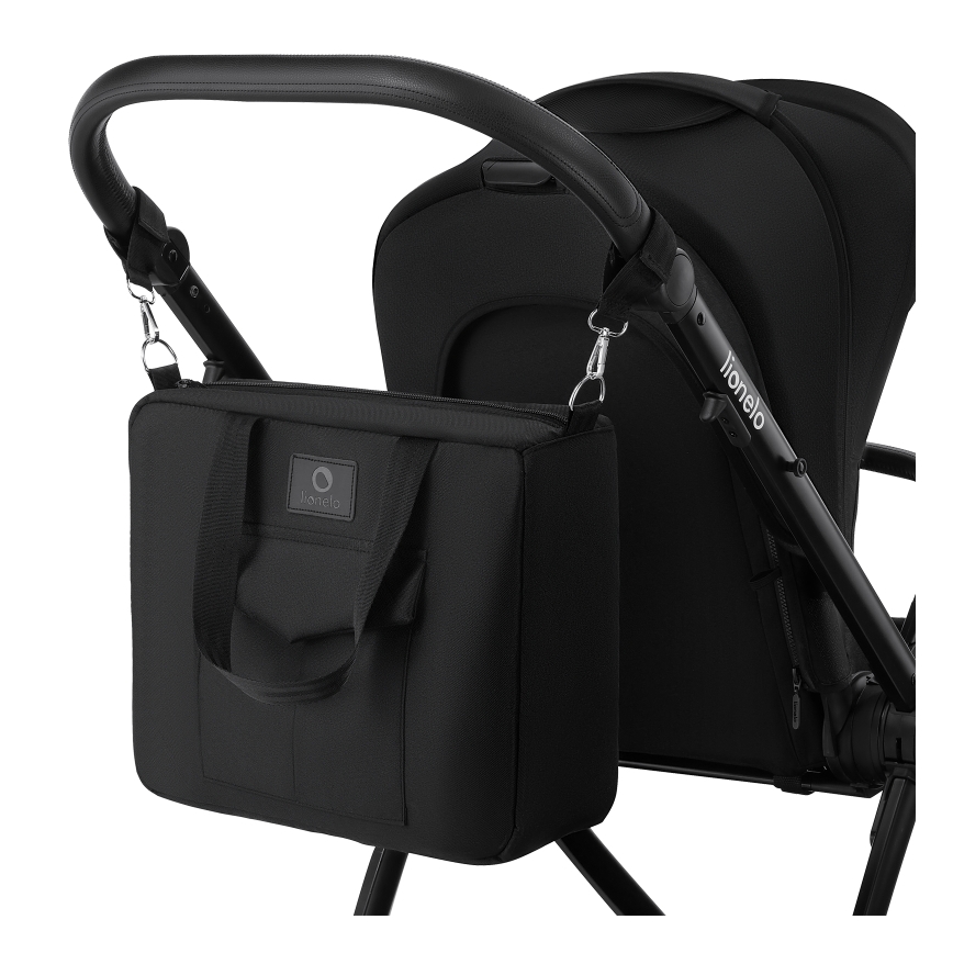 Lionelo - Carrito combinable 2 en 1 MERIL Ónix Negro