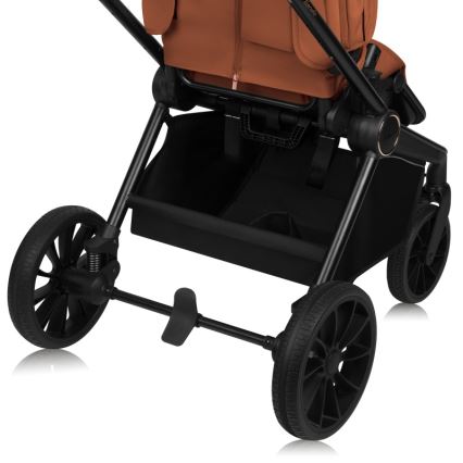 Lionelo - Carrito combinable 2 en 1 MIKA PLUS Marrón Óxido