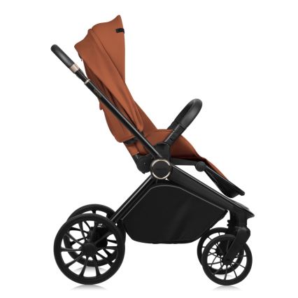 Lionelo - Carrito combinable 2 en 1 MIKA PLUS Marrón Óxido