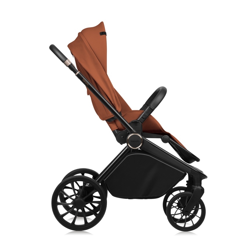 Lionelo - Carrito combinable 2 en 1 MIKA PLUS Marrón Óxido