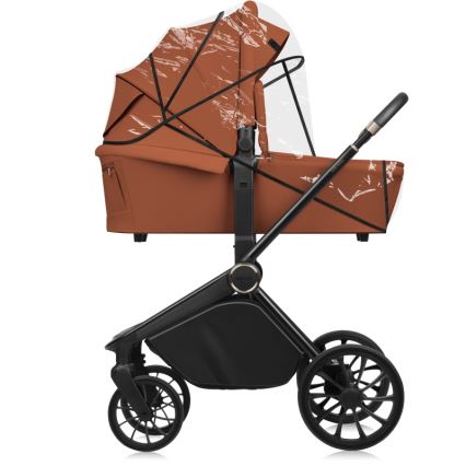 Lionelo - Carrito combinable 2 en 1 MIKA PLUS Marrón Óxido