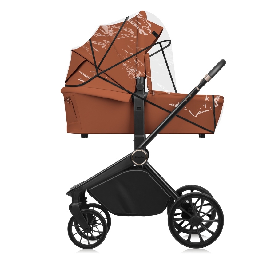Lionelo - Carrito combinable 2 en 1 MIKA PLUS Marrón Óxido
