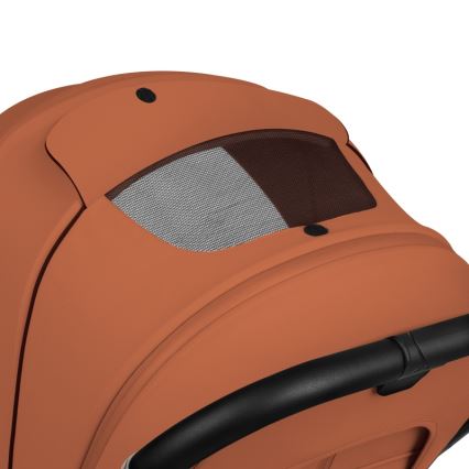 Lionelo - Carrito combinable 2 en 1 MIKA PLUS Marrón Óxido