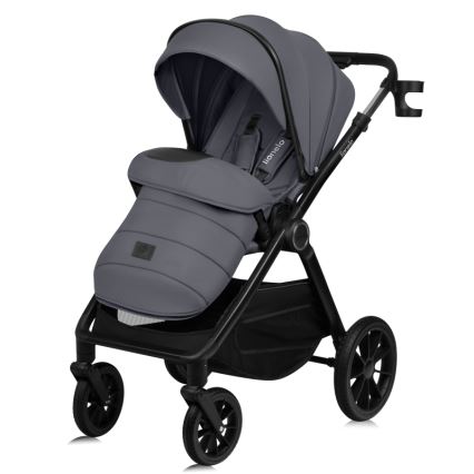 Lionelo - Carrito combinable 3 en 1 LAYLA Gris Piedra