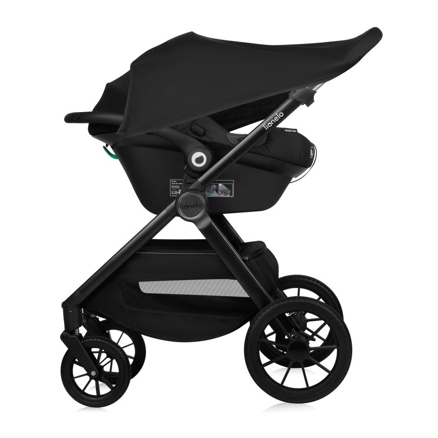 Lionelo - Carrito combinable 3 en 1 LAYLA Gris Piedra