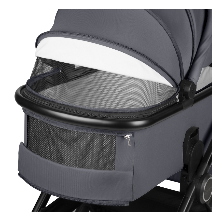 Lionelo - Carrito combinable 3 en 1 LAYLA Gris Piedra