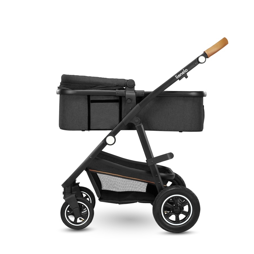 Lionelo - Carrito combinado 2 en 1 AMBER Gris Grafito