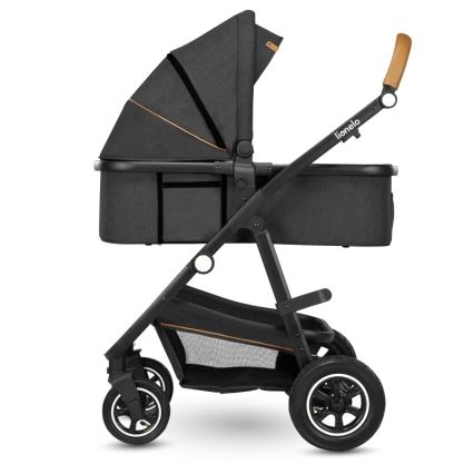 Lionelo - Carrito combinado 2 en 1 AMBER Gris Grafito