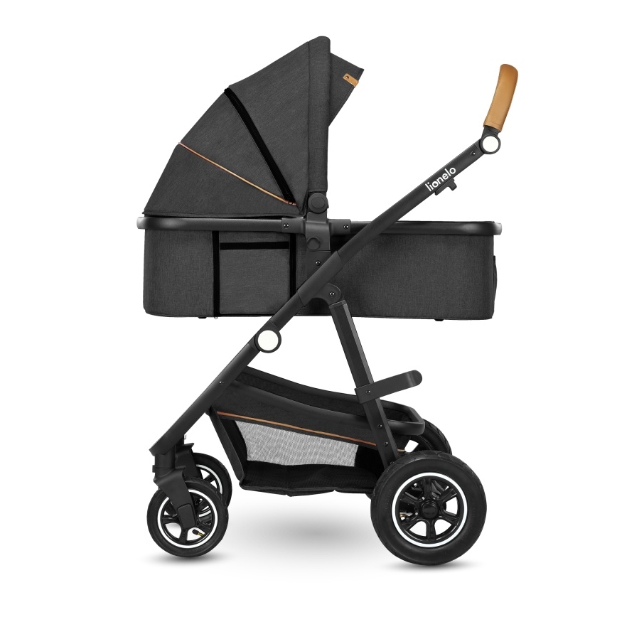 Lionelo - Carrito combinado 2 en 1 AMBER Gris Grafito
