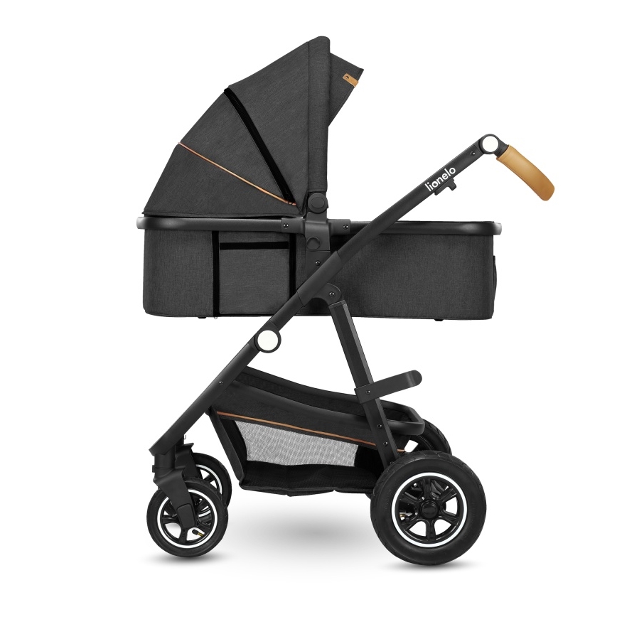 Lionelo - Carrito combinado 2 en 1 AMBER Gris Grafito