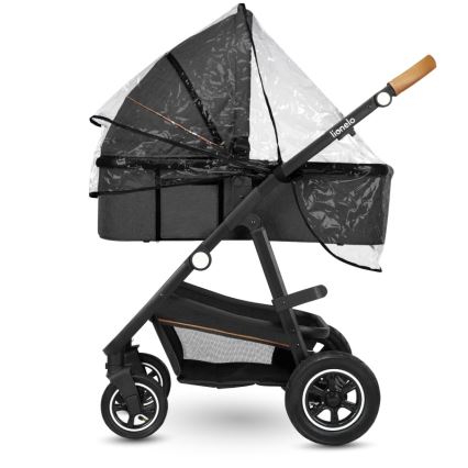 Lionelo - Carrito combinado 2 en 1 AMBER Gris Grafito