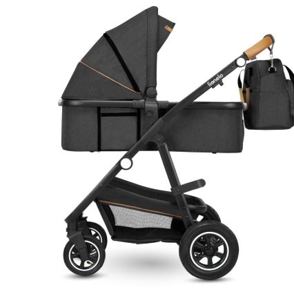 Lionelo - Carrito combinado 2 en 1 AMBER Gris Grafito