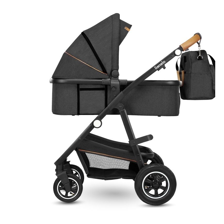 Lionelo - Carrito combinado 2 en 1 AMBER Gris Grafito