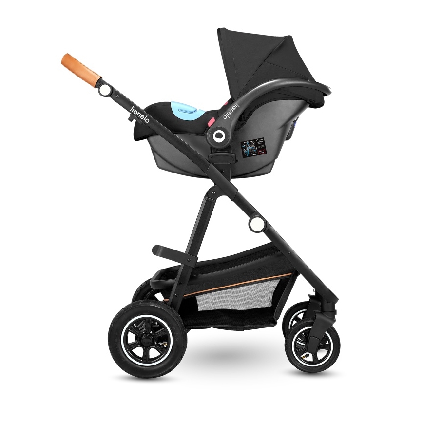 Lionelo - Carrito combinado 2 en 1 AMBER Gris Grafito