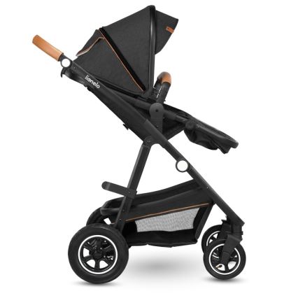 Lionelo - Carrito combinado 2 en 1 AMBER Gris Grafito