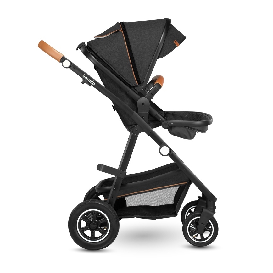 Lionelo - Carrito combinado 2 en 1 AMBER Gris Grafito