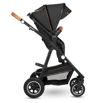 Lionelo - Carrito combinado 2 en 1 AMBER Gris Grafito