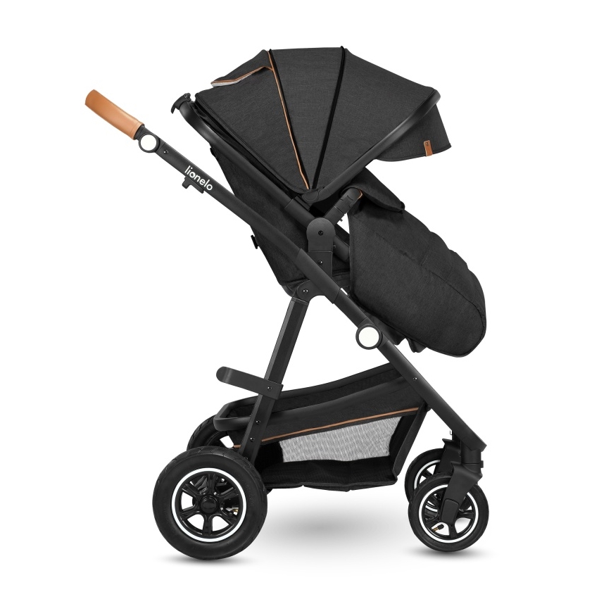 Lionelo - Carrito combinado 2 en 1 AMBER Gris Grafito