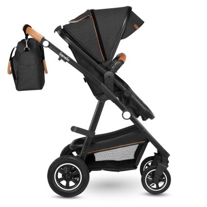 Lionelo - Carrito combinado 2 en 1 AMBER Gris Grafito