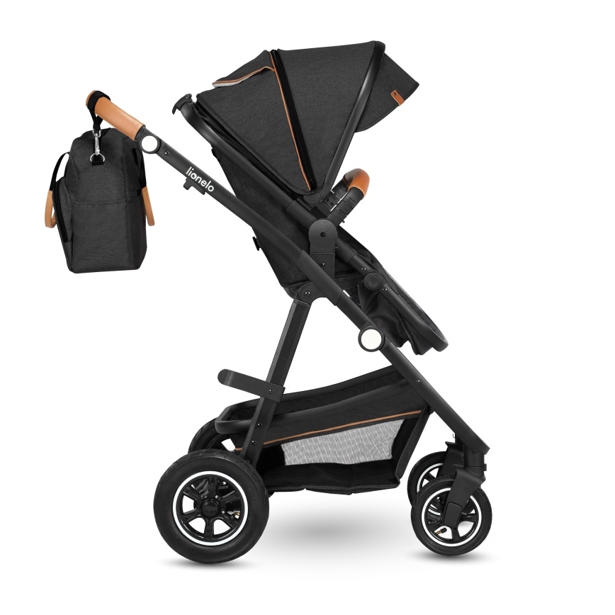 Lionelo - Carrito combinado 2 en 1 AMBER Gris Grafito