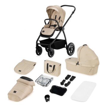 Lionelo - Carrito combinado 2 en 1 MERIL Beige Arena