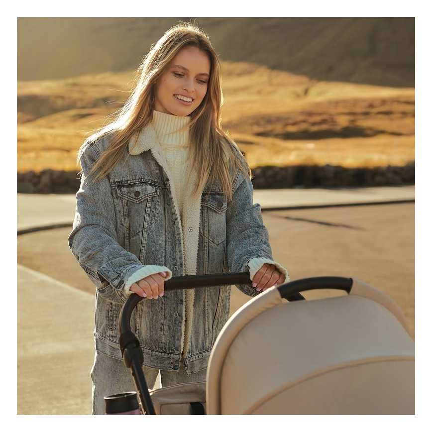 Lionelo - Carrito combinado 2 en 1 MERIL Beige Arena