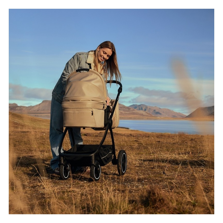 Lionelo - Carrito combinado 2 en 1 MERIL Beige Arena