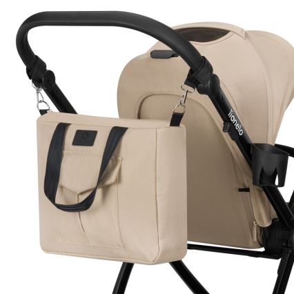 Lionelo - Carrito combinado 2 en 1 MERIL Beige Arena
