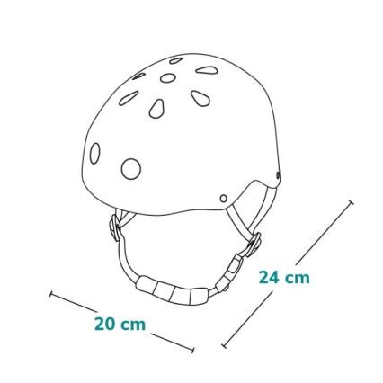 Lionelo - Casco infantil HELMET Blue Sky