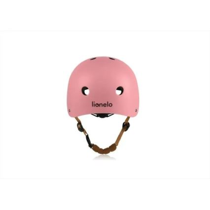 Lionelo - Casco infantil HELMET Pink Rose