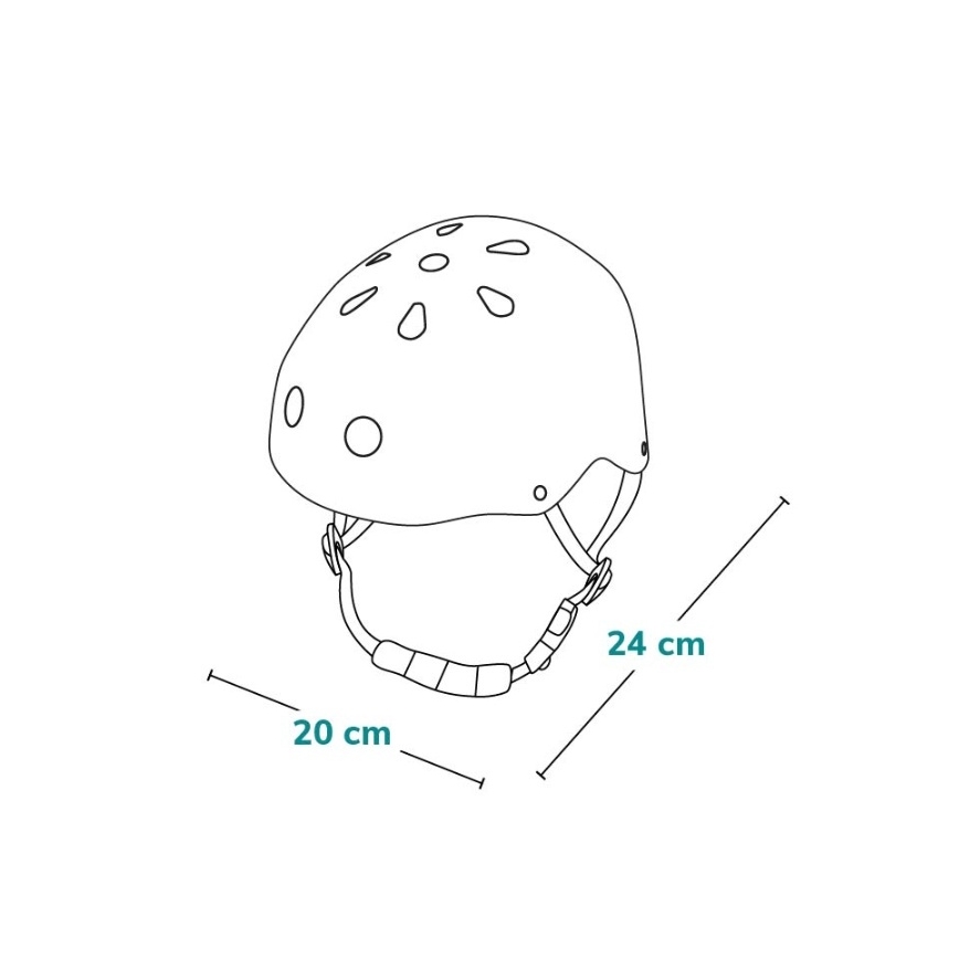 Lionelo - Casco infantil HELMET Pink Rose