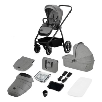 Lionelo - Coche combinado 2 en 1 MERIL Gris Piedra