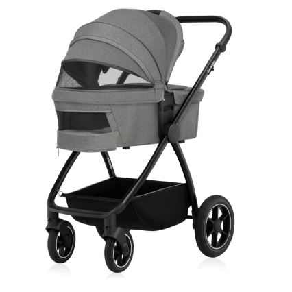Lionelo - Coche combinado 2 en 1 MERIL Gris Piedra