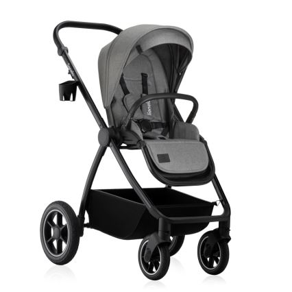 Lionelo - Coche combinado 2 en 1 MERIL Gris Piedra