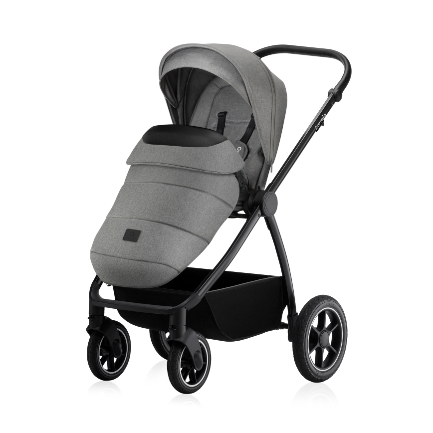 Lionelo - Coche combinado 2 en 1 MERIL Gris Piedra