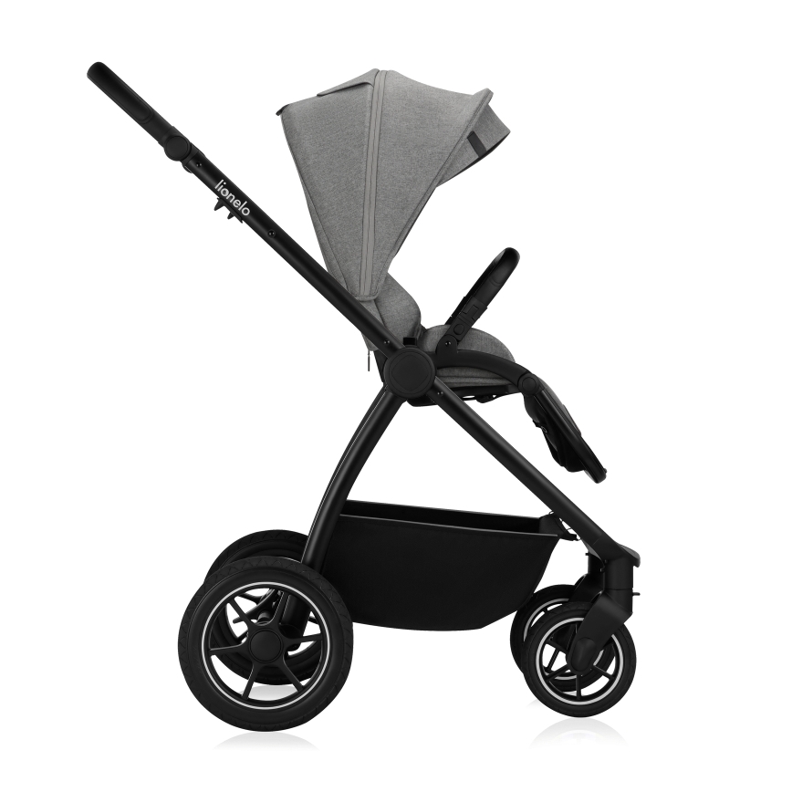 Lionelo - Coche combinado 2 en 1 MERIL Gris Piedra
