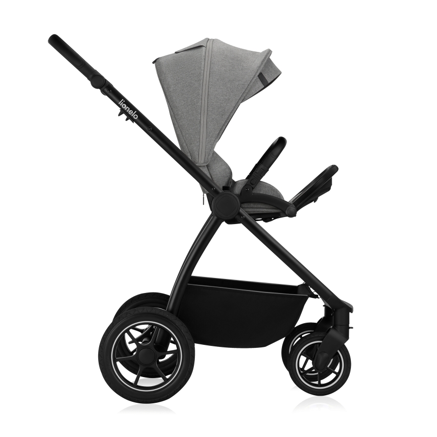 Lionelo - Coche combinado 2 en 1 MERIL Gris Piedra