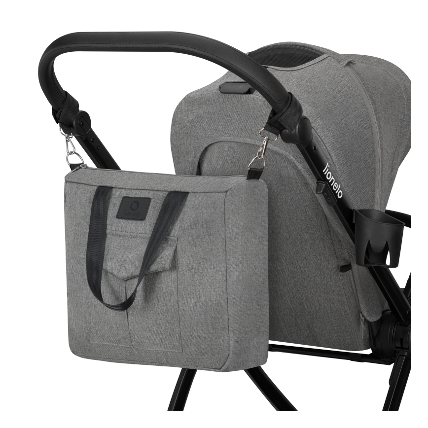 Lionelo - Coche combinado 2 en 1 MERIL Gris Piedra