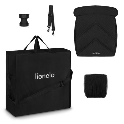 Lionelo - Cochecito CLOE negro/dorado