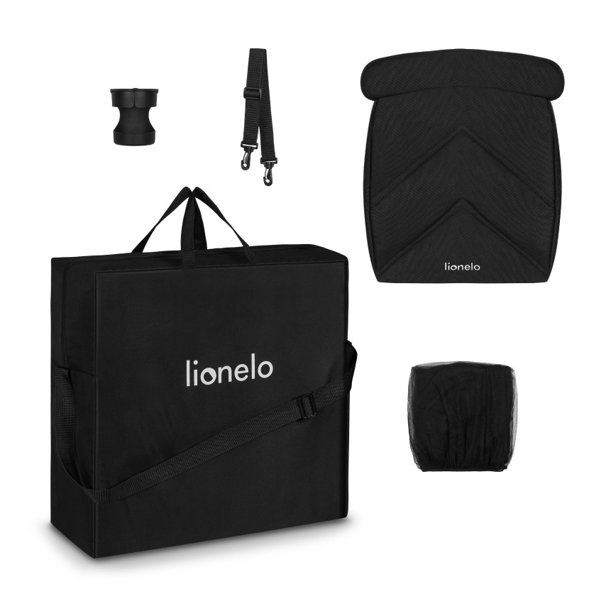 Lionelo - Cochecito CLOE negro/dorado